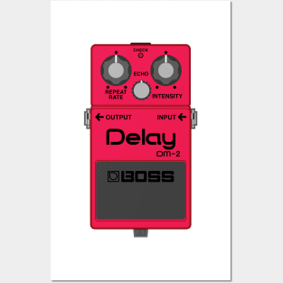 Boss DM-2 Delay Guitar Effect Pedal Posters and Art